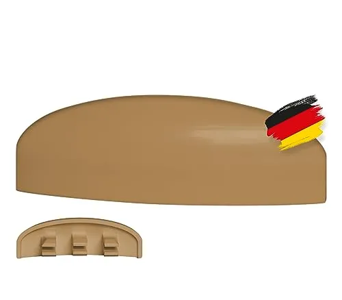 BAUHELD® Fenster Wasserschlitzkappen 30-35 mm [30 Stück] - Abdeckung aus beständigem ASA Kunststoff [Made in Germany] - Zum Auffangen von Kondenswasser am Fensterrahmen Lüftungsschlitz - RAL 8003