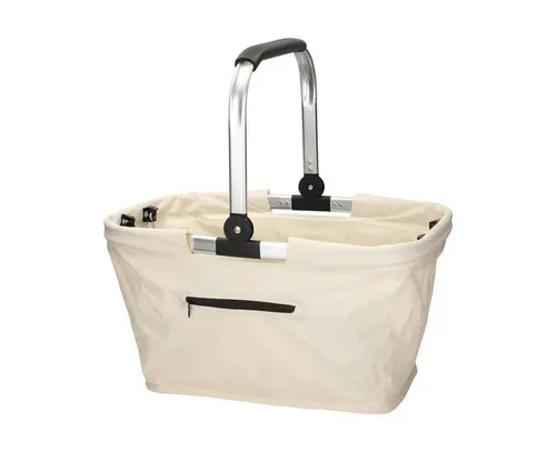 elasto Tragetasche Einkaufskorb mit Henkel ca. 30 L - faltbarer Korb mit Soft Griff