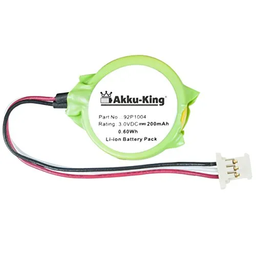 Backup, CMOS Batterie kompatibel mit Lenovo 92P1004 - Li-Ion 200mAh - für ThinkPad X200, X200S, X201, X40, X60