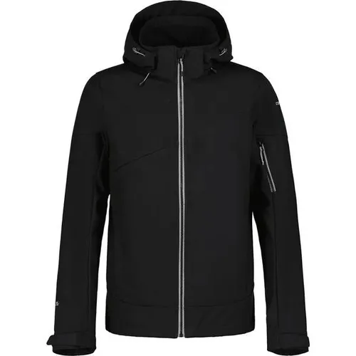 ICEPEAK Herren Funktionsjacke BARMSTEDT – Winddicht und Wasserfest - Funktionsjacken für ganzjährigen Outdoor-Einsatz, leicht, mit abnehmbarer Kapuze und innovativen Ventilationsöffnungen in den Taschen.