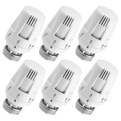 Heizungsthermostat Heizkörperthermostat Thermostatkopf Heizungsregler 6 Stück...