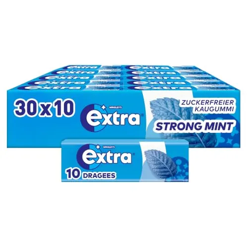 Wrigleys Extra Strong Mint Dragee, 30 Packungen 43,74€/1kg