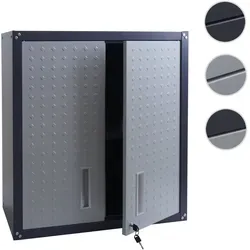 Hängeschrank HWC-O52, abschließbar aus Stahl 77x77x31cm