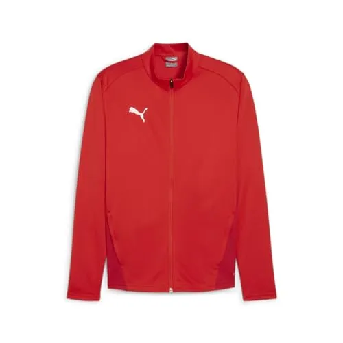 PUMA teamGOAL Training Jacket - Sportjacke aus feuchtigkeitsableitendem Material für optimalen Komfort. Durchgehender Reißverschluss und Stehkragen bieten verstellbare Abdeckung und zusätzlichen Schutz.