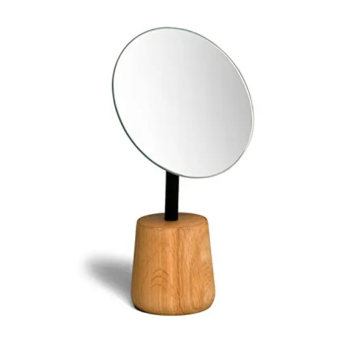 möve Oak Spiegel aus Eichenholz – Stilvoller Wandspiegel - Dekorative Wandspiegel aus natürlichem Eichenholz, mit abgerundeten Ecken für eine warme Atmosphäre im Bad. Ideal für eine elegante Raumgestaltung.