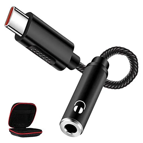 USB C Kopfhörer Adapter für Pixel 11 10 9a Pro für Xiaomi 17 17T 15 14T Pro | USB C auf 3,5mm Klinke Adapter USB Typ C Audio Aux Adapter für iPhone 17 16 18 Pro Max Samsung Galaxy S26 A16 A17 A56 A37 A26