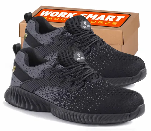 TEXO-FLY GRAU S1 Arbeitsschuhe - Leichte Sicherheitsschuhe mit Stahl-Zehenschutzkappe und rutschfester Sohle, ideal für sicheres Arbeiten in verschiedenen Umgebungen.