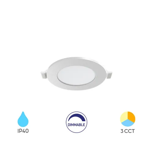 Produktbild Braytron LED Einbaustrahler 4W LED Panel Dimmbar Einbauspot Einbaustrahler Deckenstrahler, LED fest integriert, Neutralweiß, Kaltweiß, Warmweiß, Energieeffizient, Flimmerfrei, Schwenkbar, 3CCT