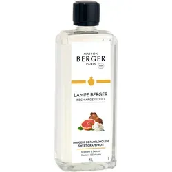 Maison Berger Nachfüllflasche Grapefruit & Bergamotte 1 L - Fruchtige Nachfüllflasche für Maison Berger Lampen – mit erfrischendem Duft von Grapefruit und Bergamotte. Ideal zur Luftverbesserung in Wohnräumen und für ein elegantes Ambiente.
