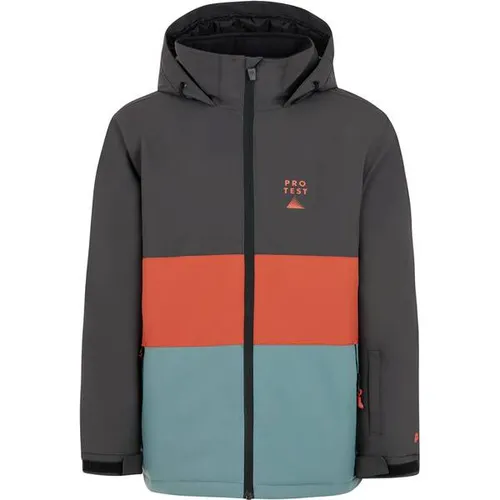 Protest Kid's Prtskimmer Snowjacket - Skijacke Gr. 152 grau - Stylische und wasserdichte Skijacke für Kinder, ideal für Ski und Snowboard. Mit Kapuze und Schneefang für optimalen Schutz im Schnee.