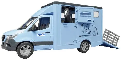 Bruder Mercedes Benz Sprinter Tiertransporter mit 1 Pferd