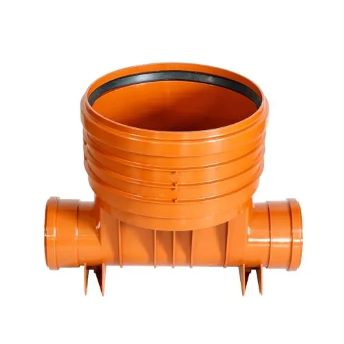 ScarMaxx - KG Schachtboden - Abwasserschacht - Kontrollschacht DN 400 - Gerade mit Dichtring - 62,5cm x 43,5cm x 50cm - 2x DN160 - Ohne Reduzierung