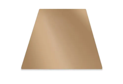 Tulup Bodenschutzmatte Hellbraun 140x100 cm – Schutzmatte für Bürostühle
