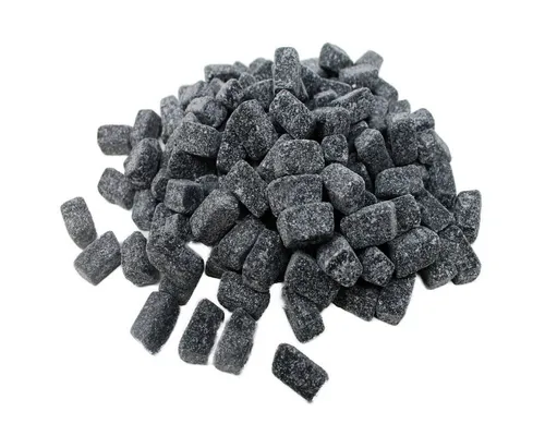 Fruchtgummi Bären & Co. Süßigkeit, Lakritz Sukay kleine Hartlakritz Stücke mit einer Zuckerkruste 300g