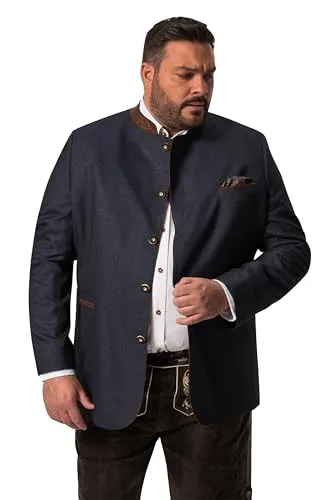 Men Plus Janker für Herren in Übergrößen L-8XL - Sakkos für Herren mit speziellem Schnitt bis Gr. 72, authentischer Leinenoptik und praktischem Stehkragen für einen lässigen Look.