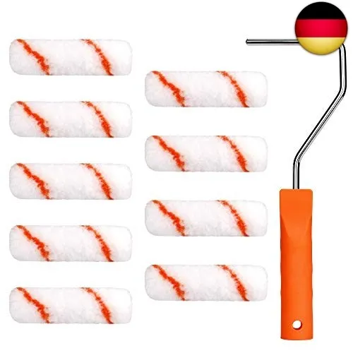 Farbroller Pinsel Renovierungsset Wandmalerei Werkzeug 4 Zoll Mini Schaumrolle