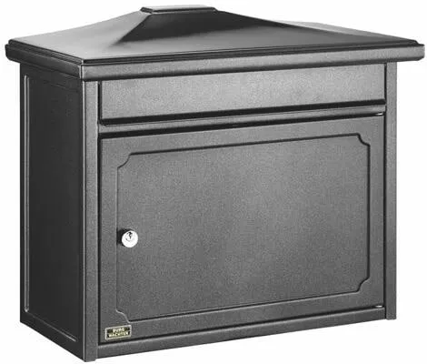 Stahlblech-Briefkasten Kopenhagen 882 in schwarz von BURG-WÄCHTER