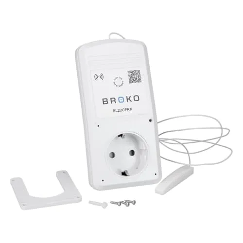 BL220FRX v2 Funk-Empfänger Steckdosenversion - Funk-Wandsender mit externer Außenantenne, DIBt zugelassen und ideal für eine zuverlässige Signalübertragung in Ihrem Zuhause.