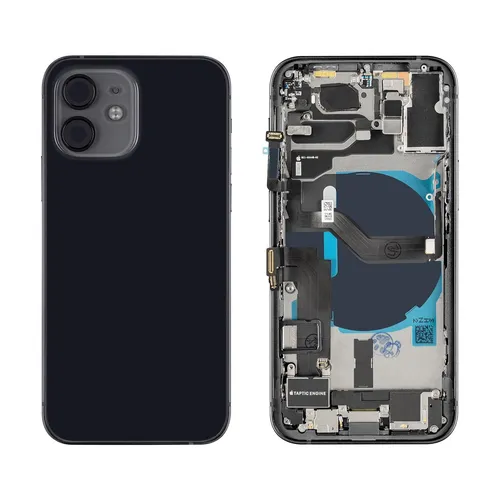 iPhone 12 mini Gehäuse mit Backcover Schwarz