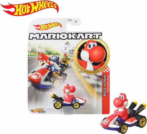 Hot Wheels GPD90 Mario Kart Red Yoshi