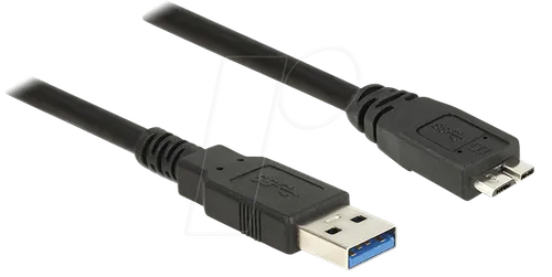 DELOCK 85074 - USB 5 Gb/s Kabel, A Stecker auf Micro B Stecker, 2 m