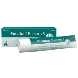 Eucabal Balsam S 25 ML - Pflanzliches Arzneimittel zur Linderung von Erkältungssymptomen, speziell bei zähflüssigem Schleim. Ideal für die äußerliche Anwendung bei Atemwegserkrankungen.