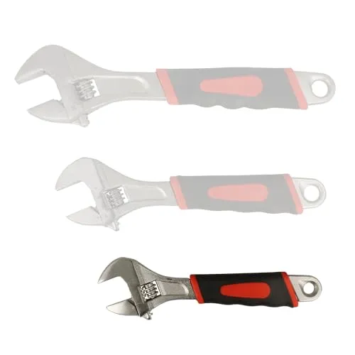 BOOMET Rollgabelschlüssel 200mm · auch als 3er Set erhältlich · Universal verstellbarer Maulschlüssel für präzise Anwendung, ideales Werkzeug