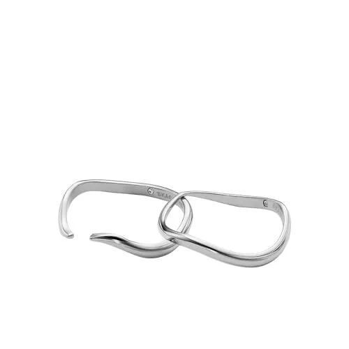 Skagen Damen-Steckring Essential Waves, SKJ1794040 - Eleganter Edelstahlring in Silber mit poliertem Finish, Größe 17 – perfekt für stilvolle Akzente im Alltag.