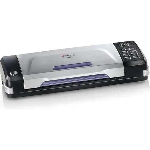 Flaem Perfetta Vakuumierer - Vakuumierer für Lebensmittelkonservierung mit digitaler Steuerung, Pulsfunktion und professioneller Leistung. Ideal für schonende Lagerung empfindlicher Lebensmittel.