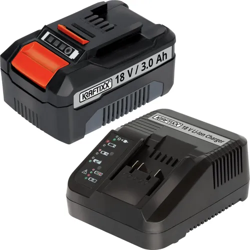 Kraftfixx by Einhell 18V Starterkit mit Schnellladegerät und Li-ion Akku