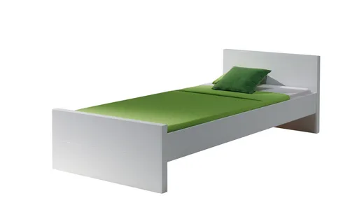 Vipack Einzelbett Lara, 120 x 200 cm - Stilvolles Kinderbett - Hochwertiges Einzelbett (120x200 cm) aus MDF mit elegantem, profiliertem Kopf- und Fußteil. Ideal für das Kinderzimmer und sorgt für einen gemütlichen Schlafplatz.