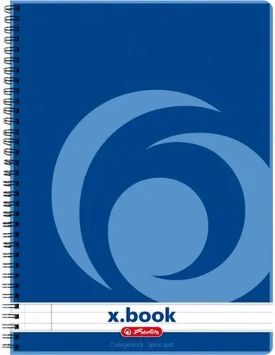 Collegeblock A4 weiss liniert 80 Blatt 70g gelocht Rand links Herlitz 1435214-XX