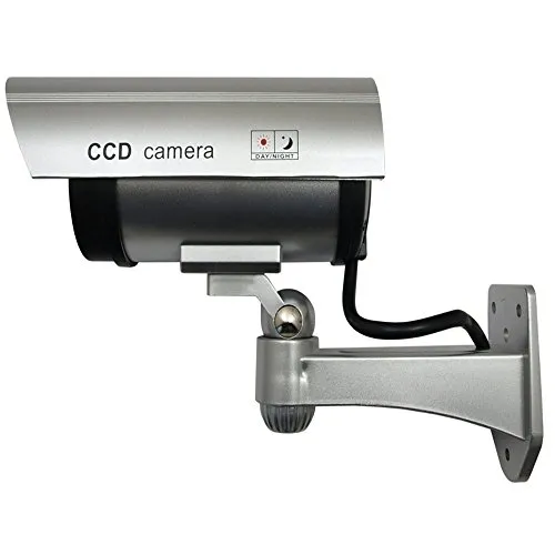 IR1100 S Kamera Dummy LED Überwachungskamera Attrappe Alarmanlage CCTV Camera wasserdicht