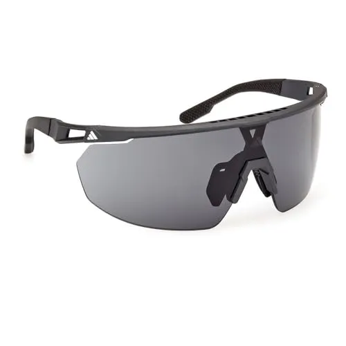 Adidas SP0095 02A Sportbrille - matt Schwarz - Sportbrille mit UV-Schutz und bruchsicheren Gläsern, perfekt für Outdoor-Aktivitäten und sportliche Herausforderungen.