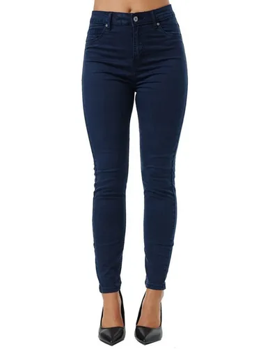Tazzio Damen Skinny Fit High Rise Jeanshose F103 - Navy - Jeans Kategorie: Hochwertige Damen Skinny Fit Jeans von Tazzio mit hohem Tragekomfort und Stretchanteil. Ideal für jeden Anlass und zeitlos kombinierbar.