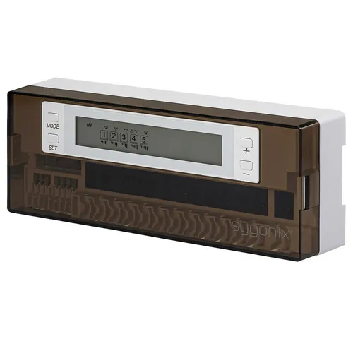 Sygonix SY-6805676 SY522 Fußbodenregler Hutschiene - Präziser Fußbodenregler für Hutschienenmontage, ideal für eine effiziente Temperaturregelung in Ihrem Zuhause.