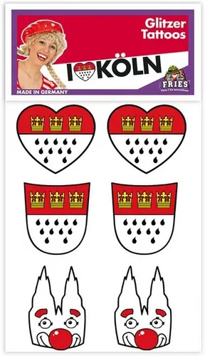 Fries Schmuck-Tattoo FRIES Tattoos Köln GLITTER