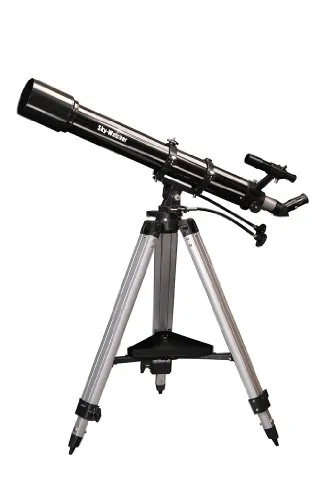 Skywatcher Evostar-90 Refraktor Teleskop - Teleskop mit 90mm Objektiv, bietet 65% höhere Lichterfassung als 70mm Modelle. Ideal für Einsteiger mit umfangreichem Zubehör und hochwertiger AZ3 Montierung.