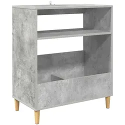 vidaXL Plattenspielerständer Betongrau 71 x 39,5 x 83 cm