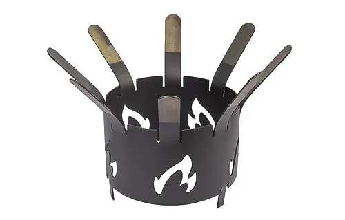 A. Weyck Tools Wok-Aufsatz Flamme 20cm für Feuerplatte + Brötchen-Spieße #26