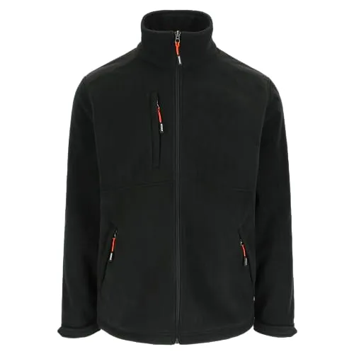 Herock 22MJC1901 Markus Fleece Jacke in Schwarz, Größe XL - Bequeme Fleece Jacke mit 2 Seitentaschen und abnehmbarem Zipper. Ideal für Freizeit und Arbeit, bietet optimalen Tragekomfort und praktische Details.