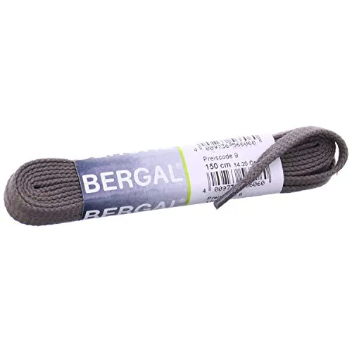 BERGAL 1 Paar Schnürsenkel Flach (90 cm, Dunkelgrau)