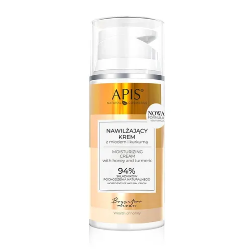 Produktbild Bogactwo Miodu nawilżający krem z miodem i kurkumą 100ml APIS 5901810006693