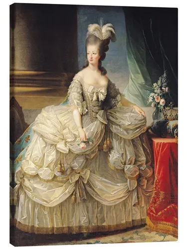 Posterlounge Wandbild Marie Antoinette, Königin von Frankreich, Elisabeth Louise Vigee-Lebrun, erhältlich als Poster, Leinwandbild, Wandsticker oder Acrylglasbild