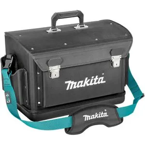 Makita Werkzeugtasche E-15388 - Werkzeugkasten aus robustem Kunststoff mit 27 Litern Fassungsvermögen und flexiblem Rail-Guide-System für individuelle Werkzeugorganisation.