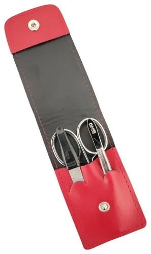 EloModa Maniküre-Etui Solingen* Maniküre Set im Lederetui – Made in Germany – Nagelschere, 3 tlg., Made in Germany