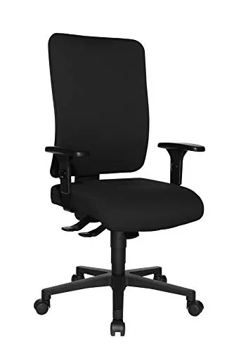 Topstar Open X (P) ergonomischer Bürostuhl - Bürostuhl mit höhenverstellbarer Rückenlehne und synchroner Sitz- und Rückenlehnenneigung, ideal für bis zu 8 Stunden Nutzung, GS-geprüft und in Deutschland hergestellt.