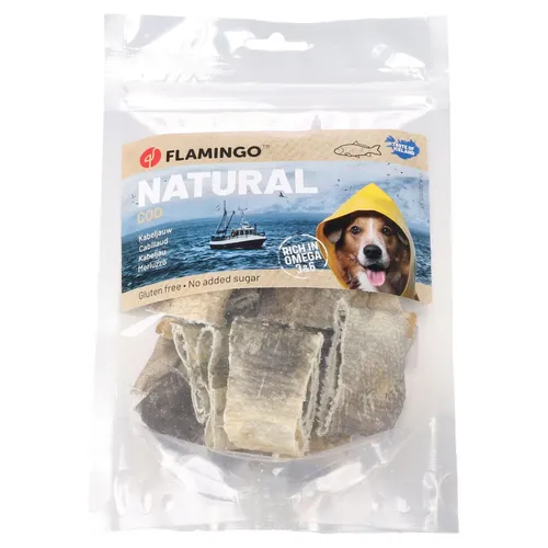 lamingo Hundesnack Nature Kabeljauhaut kurz 60 g, UVP 5,49 EUR, NEU