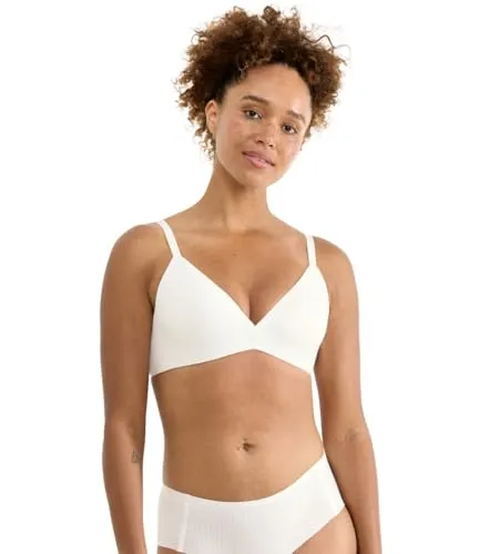 Sloggi Zero Feel Pure The UP Push Up BH in Silk White von sloggi