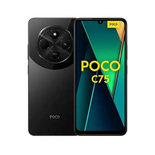 Xiaomi Poco C75 - 8 GB RAM, 256 GB Speicher, elegantes schwarzes Design und leistungsstarke Performance